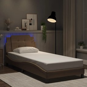 Giroletto Con Led Senza Materasso Cappuccino 90x200 Cm /