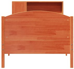 Letto libreria senza materasso marrone cera 90x190 cm in pino