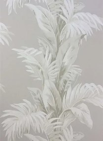 Nina Campbell Carta da parati Palmetto - Grey/ Ivory