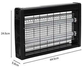 Brilagi - Trappola elettrica per insetti 2xUV/18W/230V 100 m2 nera