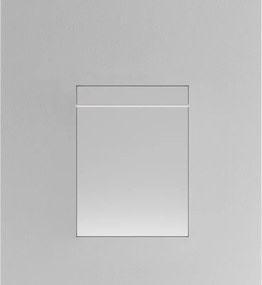 Specchio Eden con faretto integrato L 120 x H 81 cm nero