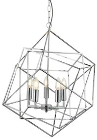 Cube 5lt pendant - metallo cromato lucido