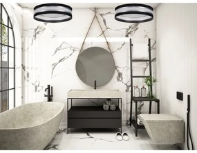 Plafoniera LED dimmerabile SMART CORAL GOLD LED/24W/230V nero/argento+ tc