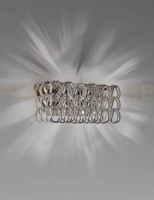 Giogali applique a parete 2 cristallo argento e bronzo opaco 2 luci...