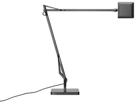 Flos Kelvin Edge Con Base Lampada Da Tavolo orientabile a luce diretta in alluminio Titanio