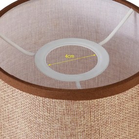 Brilagi - Paralume universale NUBILA E27 15,5x14 cm marrone