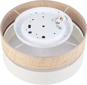 Plafoniera LED SIRJA BOHO LED/20W/230V Ø 35 cm beige/crema