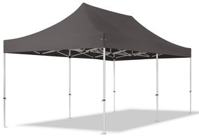 TOOLPORT 3x6m gazebo pieghevole PES, PROFESSIONAL alluminio, grigio scuro - (600226)