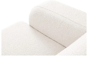 Divano angolare bianco in tessuto bouclé (angolo destro) Molino - Micadoni Home