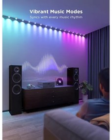 Govee - RGBIC LED Faretti a stringa 5m Wi-Fi