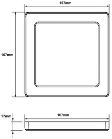 Globo 12380-12B - Plafoniera LED LASSE LED/12W/230V 3000/4000/6500K nero