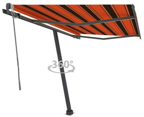 Tenda Da Sole Automatica Autoportante 300x250cm Arancio Marrone /