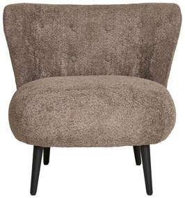 Poltrona marrone in tessuto bouclé Covelo - House Nordic