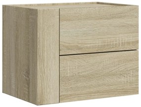 Comodini a muro 2 pz rovere sonoma 45x30x35 cm