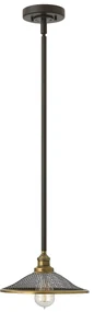 Sospensione Vintage Rigby Acciaio Bronzo Buckeye 1 Luce E27