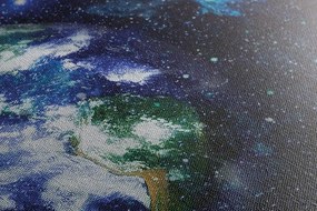Stampa su tela – Pianeta Terra e Luna rossa