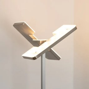 Eglo 33182 -Lampada da terra dimmerabile a LED SOLANO 1xLED/26W/230V+1xLED/3,2W cromo