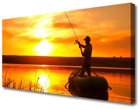 Quadro su tela Rana pescatrice West Lake 100x50 cm
