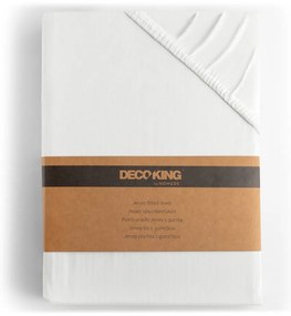Lenzuolo con angoli bianco in jersey 160x200 cm Amber – Restilo