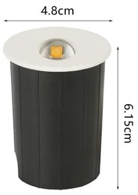 Brilagi - Lampada da incasso a LED per esterni STAIRDOT LED/2W/230V bianca IP65 rotonda