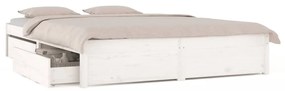 Giroletto con cassetti bianco 140x200 cm