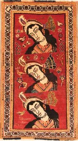 Gashghai Tappeto 150x90 Rosso (Iran) Annodato A Mano