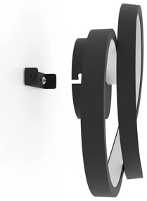 Applique LED design Gianella nero IP20, luce bianco caldo 1400 lumen, EGLO