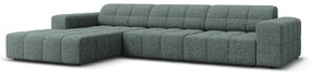 Divano angolare turchese (angolo sinistro) Chicago - Cosmopolitan Design