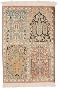Cashmere Silk Tappeto orientale 70 x 90 (Indian) Annodato A Mano