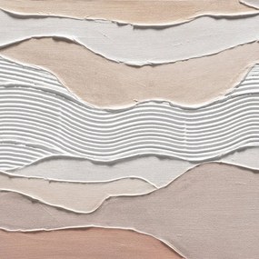 Dipinto su tela Astratto 13, beige 120 x 60 cm