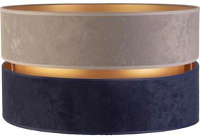Duolla - Paralume universale DUO E27 diametro 40 cm grigio/blu/oro