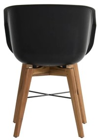 Set di 2 sedie da giardino in plastica nera Amalia - Hartman