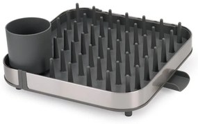 Scolapiatti regolabile grigio in acciaio inox 35x39 cm Duo - Joseph Joseph