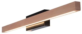 Applique LED scandinavo Dora nero IP44, luce bianco caldo dimmerabile 770 lumen,