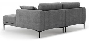 Divano angolare grigio (con penisola a destra/con chaise lounge) Bemy – Micadoni