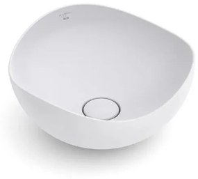Lavabo da appoggio irregolare in ceramica beige