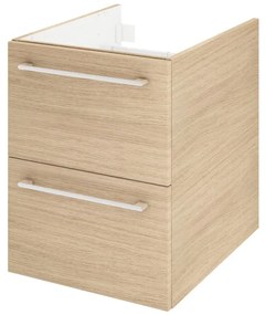 Mobile da bagno sotto lavabo SENSEA Remix rovere lucido L 60 x H 58 x P 33 cm 2 cassetti, lavabo non incluso
