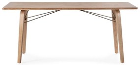 Tavolo da pranzo con piano effetto rovere 90x180 cm Lujan – MOME