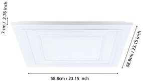 Eglo 900961 - Plafoniera LED RGBW dimmerabile ALBARCA LED/29W/230V + +TC