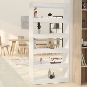 Libreria/divisorio bianco 80x30x166 cm in truciolato