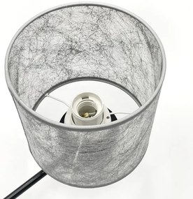 Lampadario a catena ROSA 3xE27/60W/230V nero/grigio