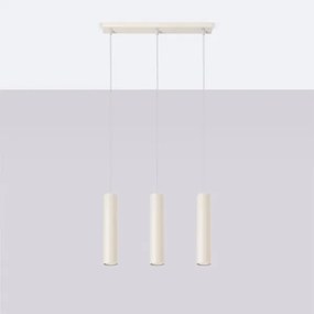 Sollux SL.1481 - Lampadario a sospensione con filo LAGOS 3xGU10/10W/230V color crema