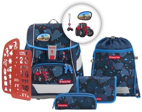 Zaino/cartella scuola 2IN1 PLUS – Set 6 pezzi, Step by Step Tractor Freddy