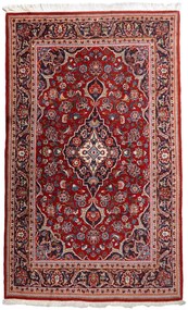 Kashan Tappeto persiano 140x220 Rosso (Iran) Annodato A Mano