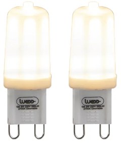 Set di 2 lampadine LED dimmerabili G9 3W 280 lm 2700K