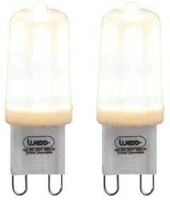 Set di 2 lampadine LED G9 dimmerabili 3W 280lm 2700K