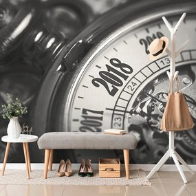 Carta da parati – Orologio da tasca bianco e nero