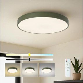 Brilagi - Plafoniera LED dimmerabile POOL LED/60W/230V 3000-6000K 60 cm verde + telecomando