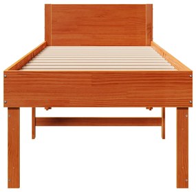 Letto senza materasso marrone cera 90x190 cm in legno di pino