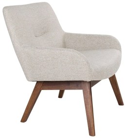 Poltrona in legno di noce marrone sabbia Londra - House Nordic